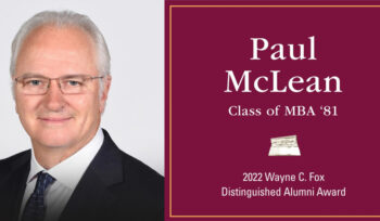 Paul McLean awarded Wayne C Fox Award